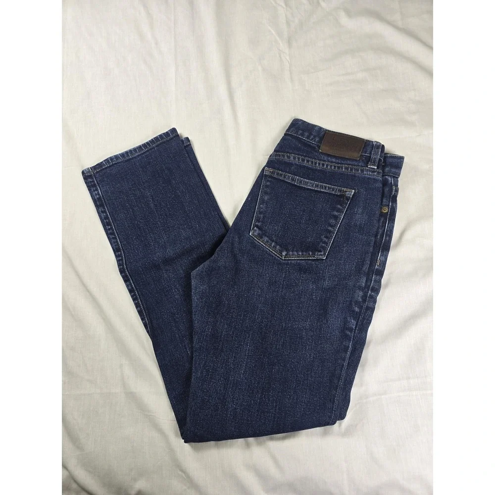 Lauren‎ Ralph Lauren Jeans Womens 2 Blue High Rise Classic Straight Dark Denim
